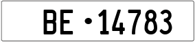 Trailer License Plate